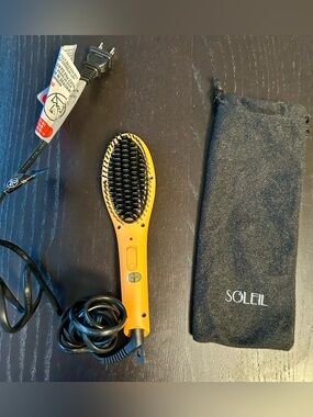 Soleil Electric Heated Straightening Mini/Travel Brush - Hair Tool